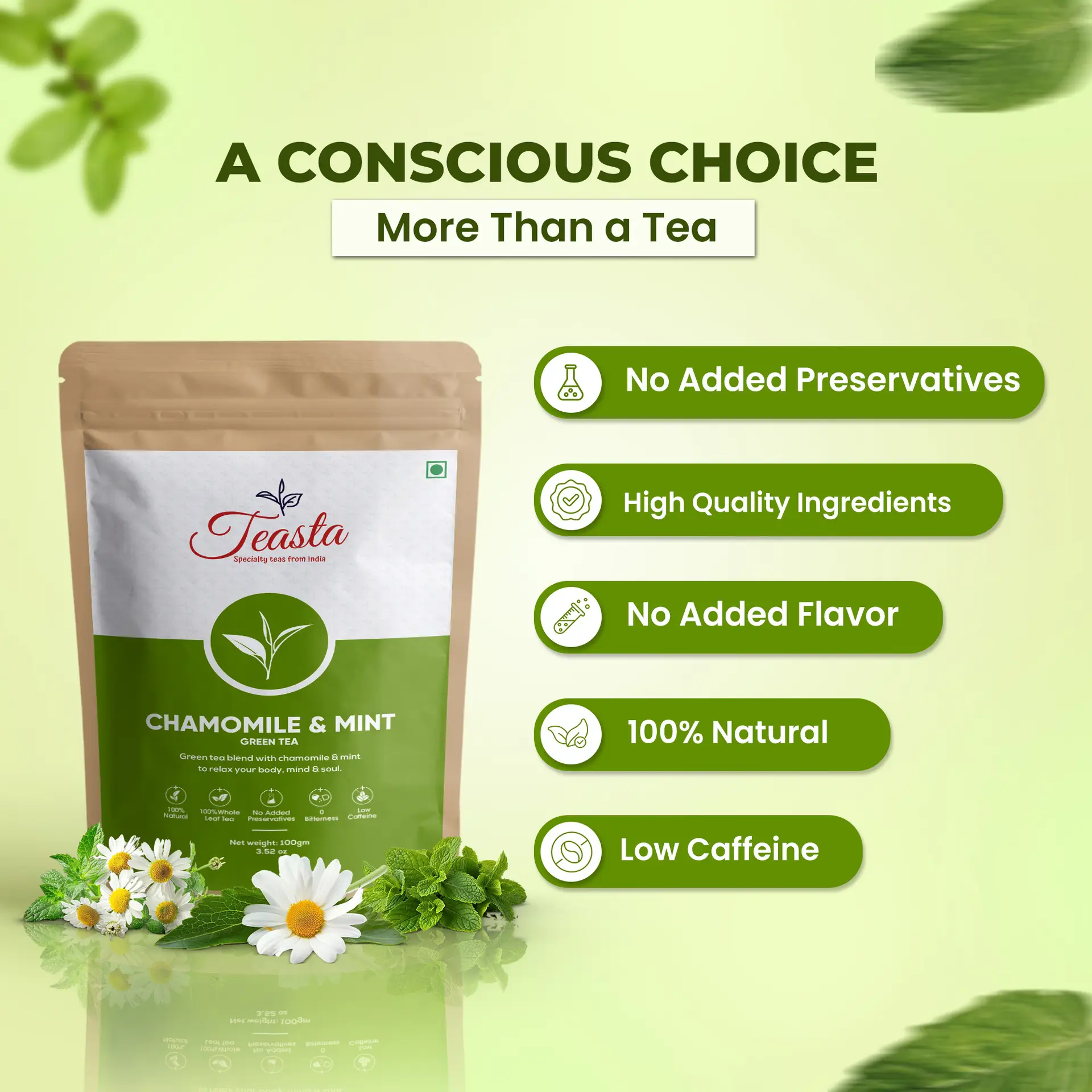 Chamomile and Mint Green Tea - Image 4